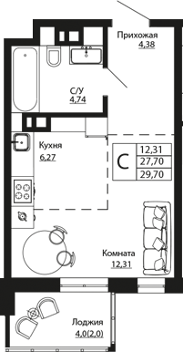 Планировка в Текучёв