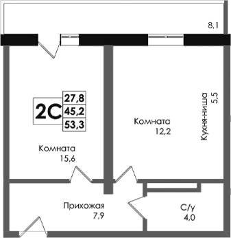 Планировка в Академия